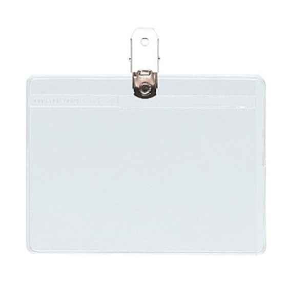 Portadistintivos Con Pinza Pvc Flexible 200 Micras 76X102mm Grafoplás