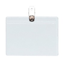 Portadistintivos Con Pinza Pvc Flexible 200 Micras 76X102mm Grafoplás