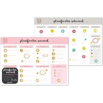 Planificadores A3 Catalán Con Pegatinas Rosa Fsc Grafoplás