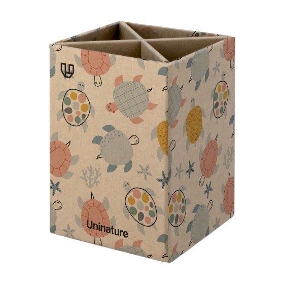 Cubilete Kraft Sobremesa  Forrado Uninature Tortug