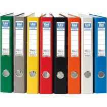 Archivador  Folio 45 mm Con Rado Con Tarjetero Naranja Fsc Unicolor Unisystem
