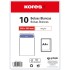 Paquete 50 Blanco 162X229 90 G Solapa Recta Apertura Fácil Cierre Tira Silicona Kores