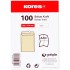 Paquete 50 Bolsas Kraft 229X324 mm 90 G Solapa Recta Cierre Tira Silicona Kores