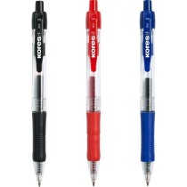 Boligrafos Tinta Gel Punta Retráctil 0.7 mm Rojo Kores