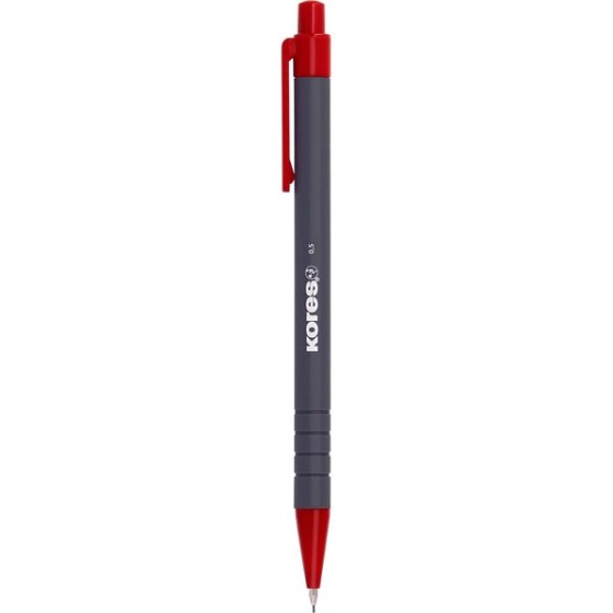 Portaminas 0.5 mm Kores Gris/Rojo