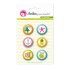 Pack 6 Chapas Adhesivas Mi Paraiso 25 mm. Anita