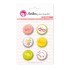 Pack 6 Chapas Adhesivas De Chicas 25 mm. Anita