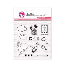Pack 11 Sellos Acrílicos Puro Amor 17 Anita