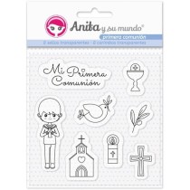 Pack 8 Sellos Acrílicos Primera Comun.20 El Anita