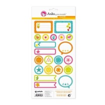 Pack 5 Hojas Pegatinas 15X32 Cm Papel Mi Jardin 16 Anita
