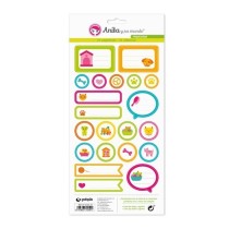 Pack 5 Hojas Pegatinas 15X32 Cm Papel Mascotas 16 Anita