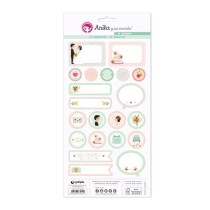 Pack 5 Hojas Pegatinas 15X32 Cm Papel Si Quiero! 17 Fsc Anita