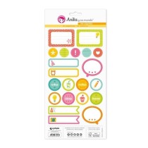 Pack 5 Hojas Pegatinas 15X32 Cm Papel Me Organizo 17 Fsc Anita