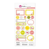 Pack 5 Hojas Pegatinas 15X32 Cm Papel De Chicas Fsc Anita