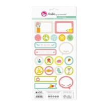 Pack 5 Hojas Pegatinas 15X32 Cm Papel Mis Recetas Fsc Anita
