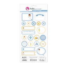 Pack 5 Hojas Pegatinas 15X32 Cm Papel 1ªcomunion Niño 18 Fsc Anita
