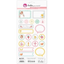 Pack 5 Hojas Pegatinas 15X32 Cm Papel Primera Comun.20 Ell Fsc Anita