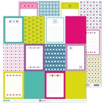 Pack 5 Papeles Decorados 12X12" 180 G Tarjetas Mosaico 16 Fsc Anita