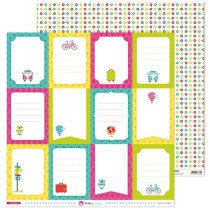Pack 5 Papeles Decorados 12X12" 180 G Tarjetas Aventura 17 Fsc Anita