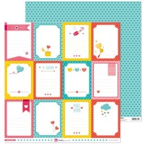 Pack 5 Papeles Decorados 12X12" 180 G Tarjetas Puro Amor 17 Fsc Anita