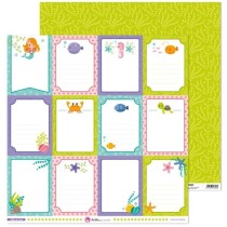 Pack 5 Papeles Decorados 12X12" 180 G Tarjetas Bajo El Mar Fsc Anita