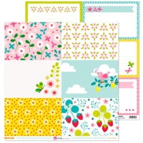 Pack 5 Papeles Decorados 12X12" 180 G Tarjetas Grandes Mi Jardin 16 Fsc Anita