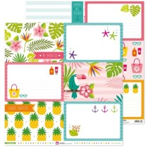 Pack 5 Papeles Decorados 12X12" 180 G Tarjetas Grandes Mi Paraiso 17 Fsc Anita