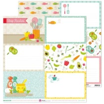 Pack 5 Papeles Decorados 12X12" 180 G Tarjetas Grandes Mis Recetas Fsc Anita