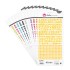 Pack 5 Hojas Abecedarios 15X32 Cm Papel Naranja Basicos Scrapbooking Fsc Anita