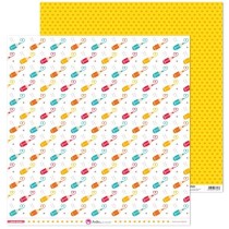 Pack 5 Papeles Decorados 12X12" 180 G Lápices Puro Amor 17 Fsc Anita