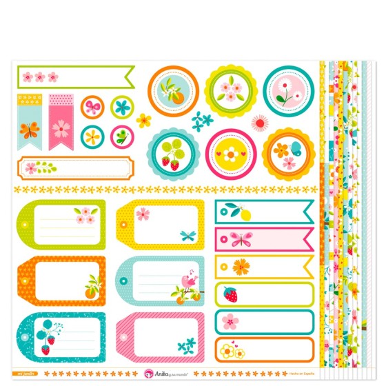 Pack 13 Papeles Decorados 12X12" 180 G Mi Jardin 16 Fsc Anita
