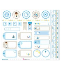 Pack 13 Papeles Decorados 12X12" 180 G 1ªcomunion Niño 16 Fsc Anita