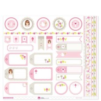 Pack 13 Papeles Decorados 12X12" 180 G 1ªcomunion Niña 16 Fsc Anita