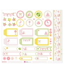 Pack 13 Papeles Decorados Rosa Bebe 17 Fsc Anita
