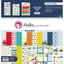 Kit Scrapbooking Bolsa Sobre Ruedas 16 Anita