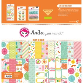 Kit Scrapbooking Bolsa Felicidades! Anita