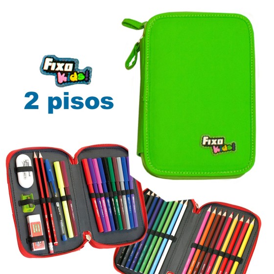 Plumieres 2 Pisos Verde Fixo Kids