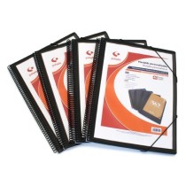 Carpeta Fundas PP Opaco Rígido A4 50 Fundas Con Sobre Negro Maxiplas Opaco Grafoplás