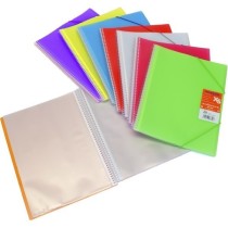 Carpeta Fundas PP Translúcido Semirígido A4 40 Fundas Azul Xs Grafoplás