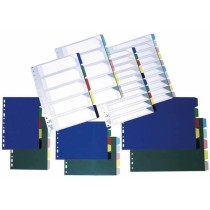 Separadores Clasicos Pvc Opaco 150 Micras 10 Posiciones Folio 16 Taladros Separadores Pvc Grafoplás