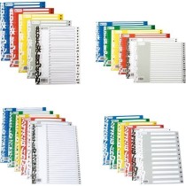 Separadores Abecedario PP Opaco Folio 16 Taladros Separadores PP Grafoplás