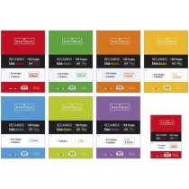 Recambios A4 100 Hojas 90 G Pauta 3.5mm Con Margen Con Taladros Uniclasic Papyrus