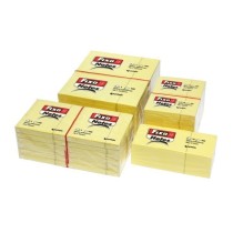 Pack 12 Blocs 100 H. Notas Adhesivas 38X51 mm Amarillo Fixo