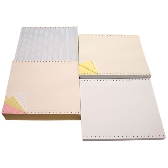 Caja 2500 Papel Continuo 70 G 250X11" Blanco Original 2 Trepados Kores