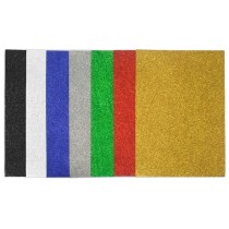 Pack 5 Láminas Goma Eva Purpurina 20 X 30 Cm 2 mm Azul Fixo Kids