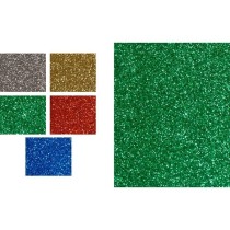 Pack 5 Cartulinas Purpurina 50X65 Cm 280 G Verde Fixo Kids