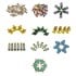 Pack 6 Pinzas Madera Hojas Verde Smart