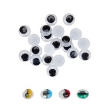 Pack 50 Ojitos Color 10mm Amarillo Smart