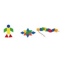 Maletin 196 Piezas Botones Geométricos Ensartables De Plástico Smart