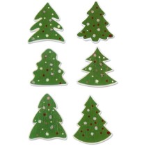 Set Figuras Madera  Arbol Navid.Adhesiva